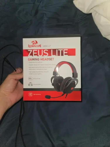 Headset Gamer Redragon Zeus Lite Preto P3 H510-lt Preto NA CAIXA E COM NOTA FISCAL