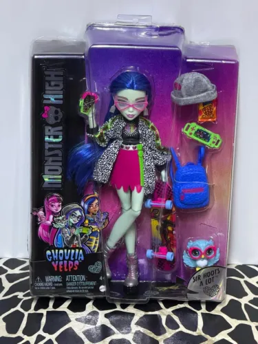 (Leia descrição) boneca monster High ghoulia yelps g3 básica