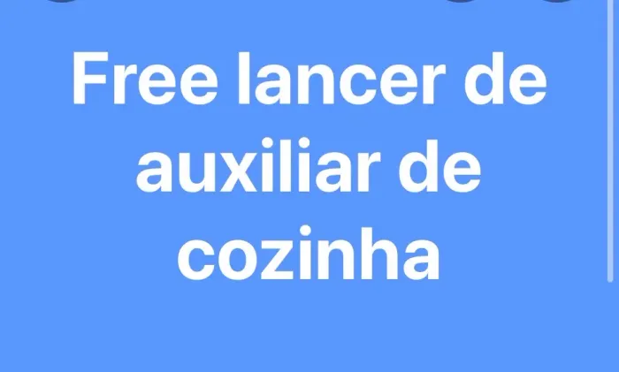 Free lancer - Auxiliar de cozinha