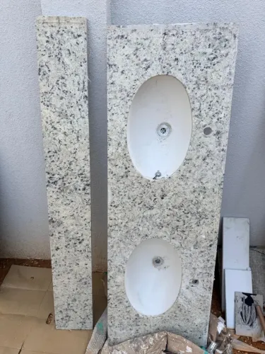 Pia de mármore 2 Cubas