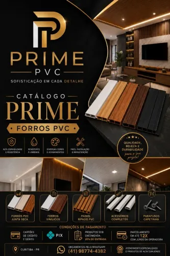 Forro PVC em Promoção | Junta Seca, Vinílico e Ripado | Prime PVC Curitiba