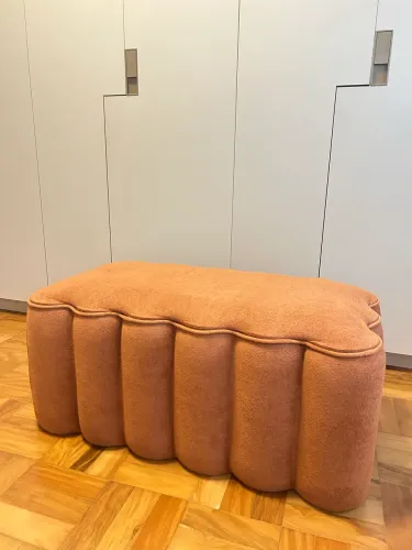 Puff Retangular Boucle Westwing