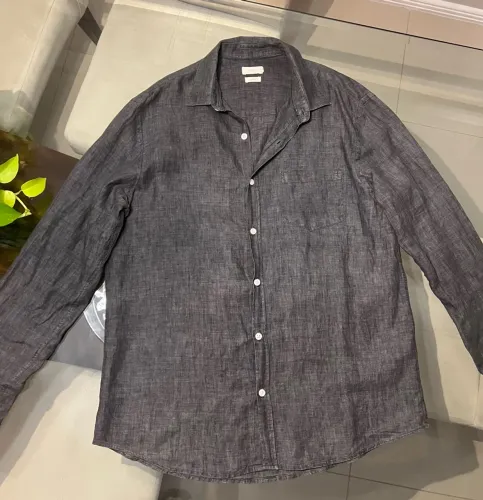 camisa 100% linho foxton