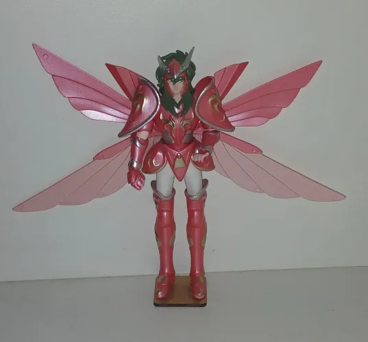 BONECO ACTION FIGURE CAVALEIROS DO ZODIACO SAINT SEIYA ARMADURA ROSA SHUN DE ANDROMEDA