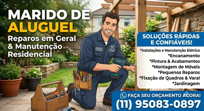 Marido de Aluguel - Elétrica, Hidraúlica, Pintura, Móveis e Soluções técnicas. 
