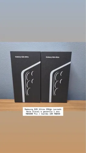 S26 Ultra 256GB Lacrado - Nota fiscal e garantia