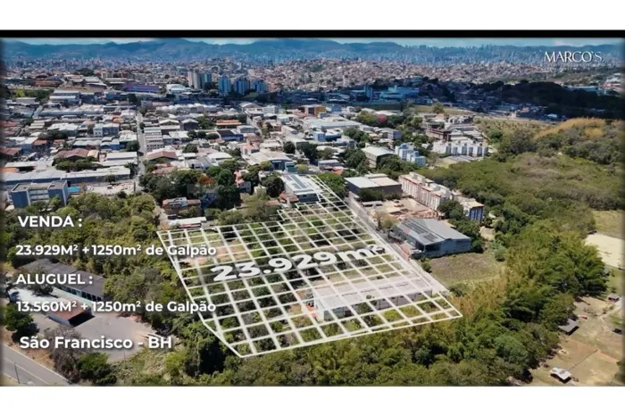 Áreas e Pátios para Locação no São Francisco 1.449 a 13.560 m² Excelente Localização