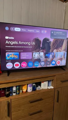 Tv 50 smart nova com caixa