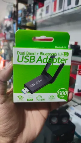 Receptor usb wifi 5g 1300mbps e bluetooth 