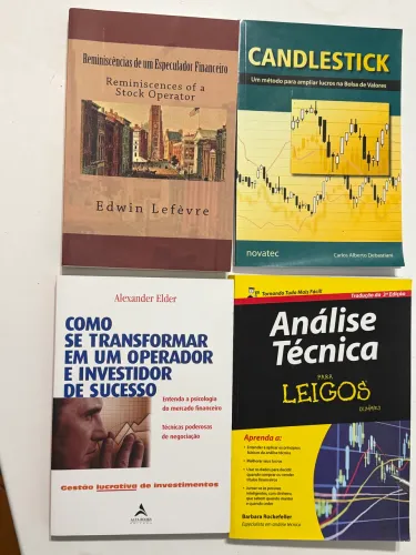 Kit 4 Livros - Mercado Financeiro + Análise Técnica