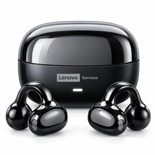 Fone Bluetooth Lenovo LE302 OWS Open Ear Clip HiFi ENC Baixa Latência