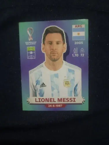 FIGURINHA DO MESSI COPA 2022