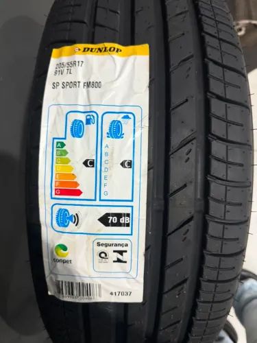 Pneu 205/55R17 FM800 DUNLOP - NOVO