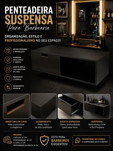 Penteadeira para Barbearia