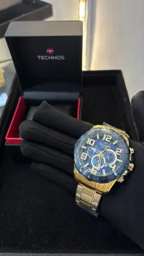 Relógio Technos Legacy Azul e Dourado Novo na Caixa com Garantia