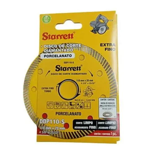Disco Diamantado Starrett 110mm Porcelanato Novo Pronta Entrega