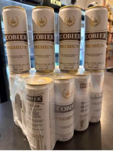 Cerveja Ecobier premium 350 ml caixa com 12 unidades