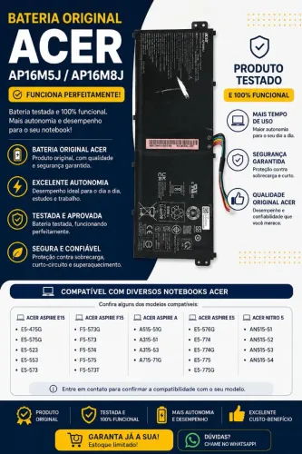 Bateria notebook AP16M5J 