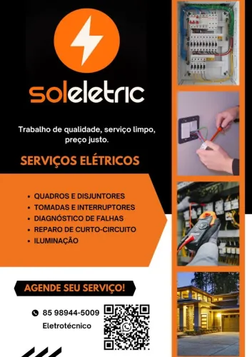 ELETRICISTA - ELETROTÉCNICO - LIMPEZA DE PLACA SOLAR