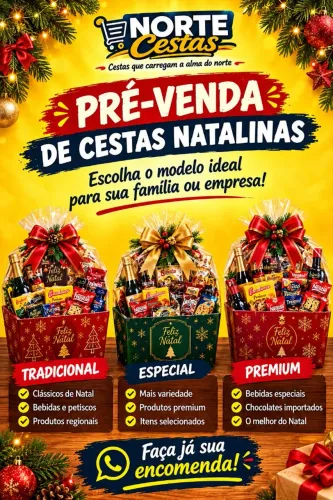 Cestas de Natal - alimentos - Família e empresa