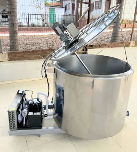 Tanque Misturador Tina 500 Litros Para Leite Caldas Sorvetes Gelatos Agua Sucos