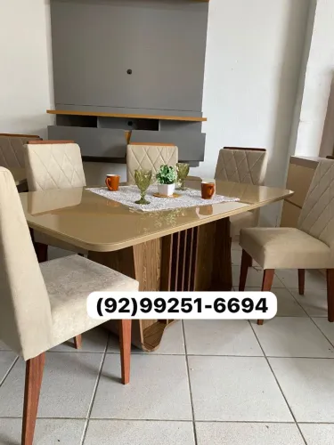 mesa de jantar 6 lugares com entrega