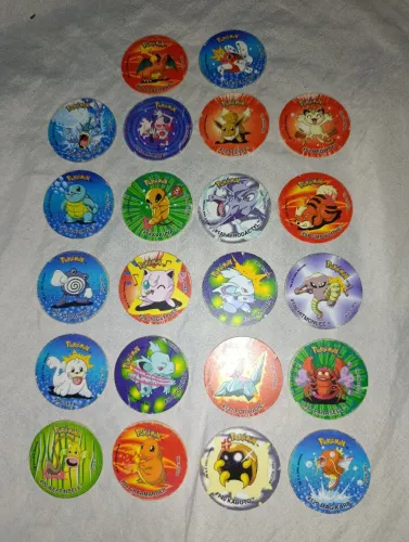 Tazos pokémon attack matutano originais
