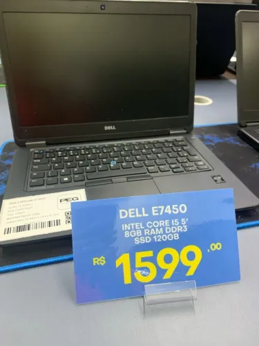 Notebook Dell Latitude E7450-core I5-5300 8gb Ram 120gb Ssd Preto