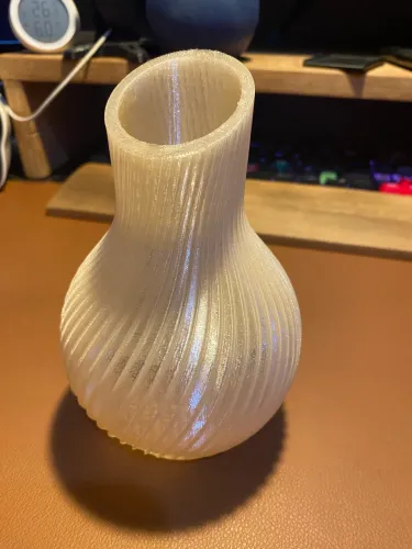 Vaso decorativo modelo espiral