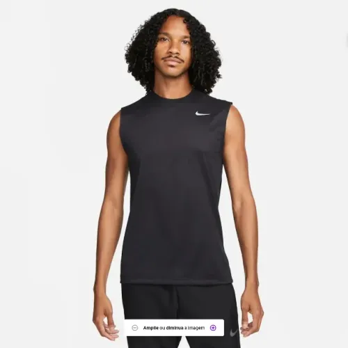 Regata Nike Dri-FIT Legend Masculina - Preto+Branco