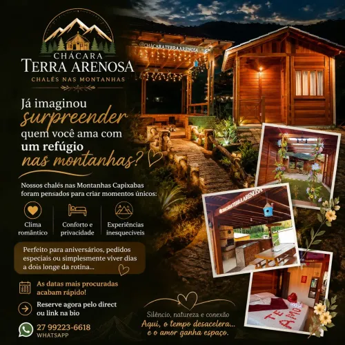 Chalés aconchegantes nas montanhas e casa principal para temporada
