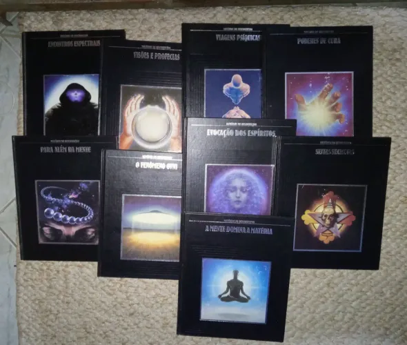 LOTE 9 LIVROS COLEÇÃO MISTÉRIOS DO DESCONHECIDO CAPA DURA - EDITORA ABRIL.