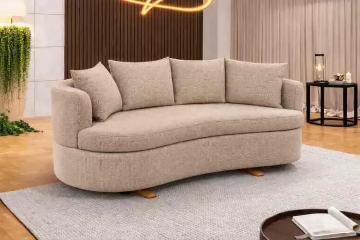 Sofá Orgânico 2,00m Boucle s55