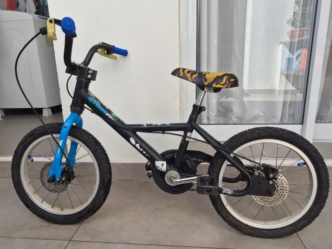 Bicicleta Infantil Aro 16 500 Btwin Preta