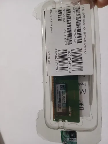 Memoria ram hpe 16gb 2rx8 pc4 2933y