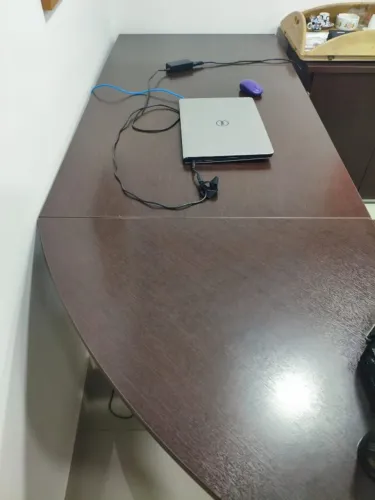 Mesa Presidente em L com armário e gaveteiro da RS Design