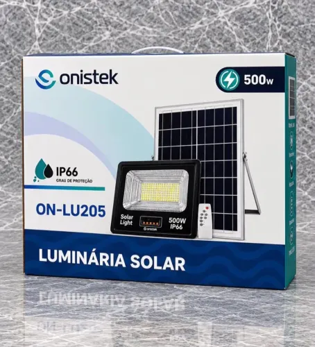 Luminária solar onistek de 500w