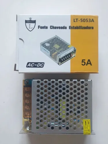 Fonte Chaveada Lintian LT-5053A - 12V 5A - Novo<br>