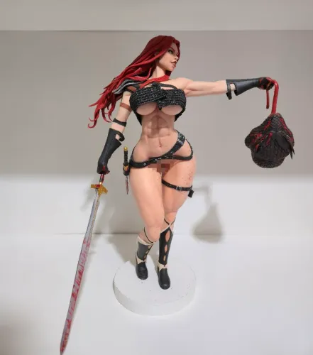 Action Figure Figura Estátua de Biscuit Red Sonja 30cm Personalizada