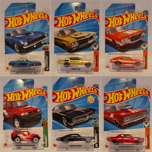 Kit 6 Hot wheels manline