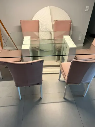 mesa de jantar com 6 cadeiras