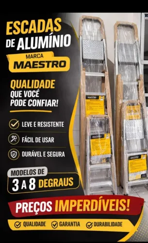 Escadas de 3 a 8 degraus