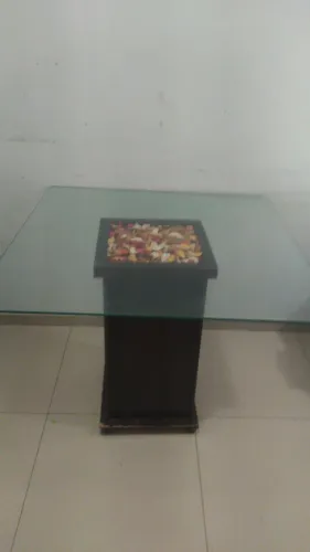 Mesa de vidro 1 por 1 somente a mesa