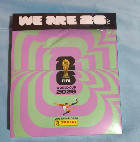 Kit 30 envelopes de figurinhas + álbum copa 2026