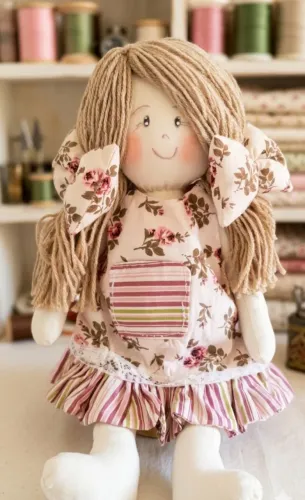 Boneca Lua, boneca de pano