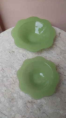 Par de pequenas tigelas rasas de vidro DECORAÇÃO COZINHA