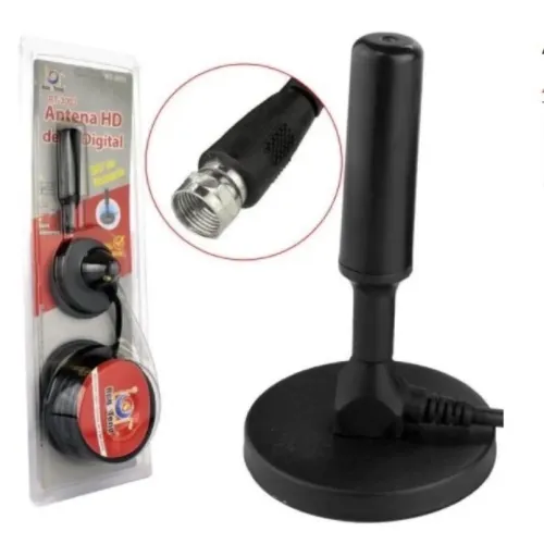 ANTENA DIGITAL HDTV VHF/UHF - BASE IMÃ - 5M DE CABO