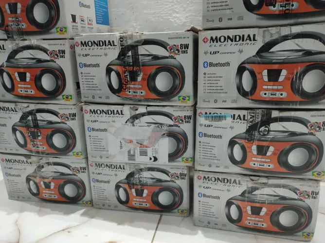 Rádio FM com CD e Bluetooth