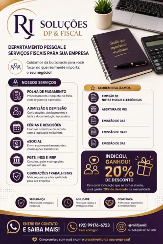 Departamento Pessoal e fiscal