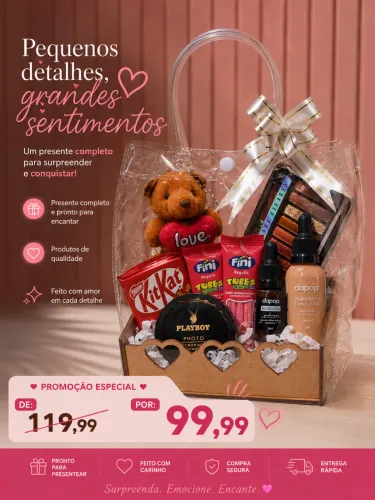 Kits Presenteáveis, Buquês e Cestas - Presentes para Todas as Ocasiões ?